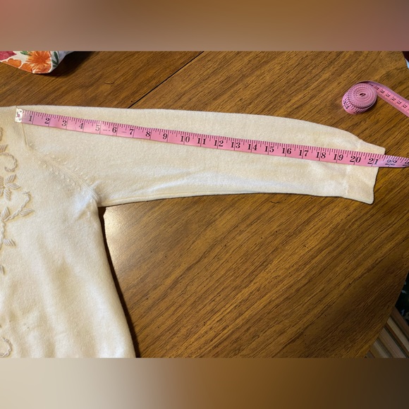 AUTHENTIC VINTAGE FULLY FASHIONED BEADED CARDIGAN PINUP ROCKABILLY SWEATER - Picture 9 of 15